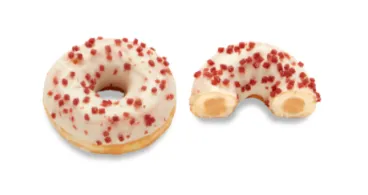 Sõõrikud DOTS, maasikatäidisega, külmutatud, 75g x 36tk