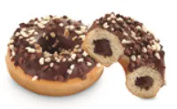 Sõõrikud DOTS, šokolaaditäidisega, glasuuriga, kaunistusega, külmutatud, 72g x 36tk