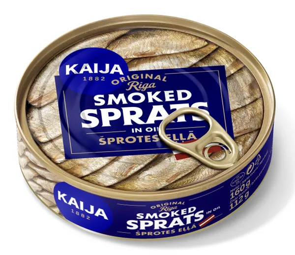 Šprotes eļļā KAIJA, 160 g EO