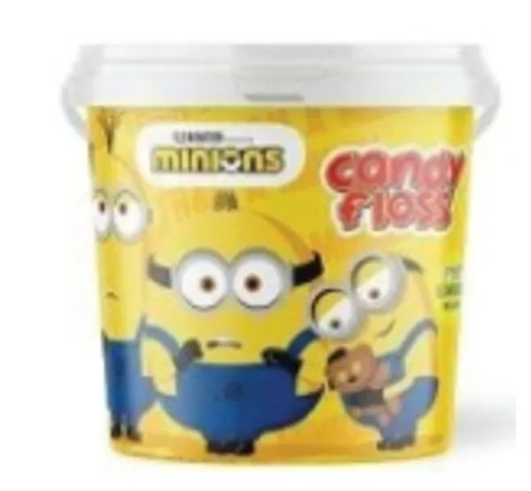 Suhkruvatt UNO FOODS, Paw Patrol/Minions, maasika maitsega, 50 g