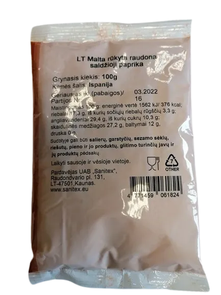 Suitsupaprika SAUDA, magus, punane, 1 kg