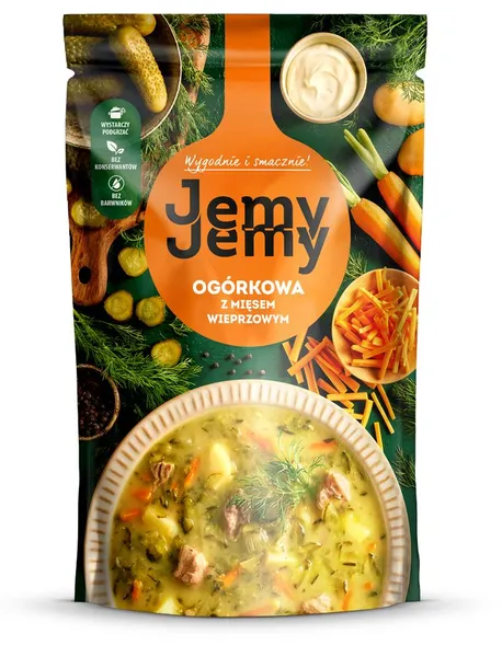 Zupa JEMY JEMY, ar gurķiem un cūkgaļu, 450g
