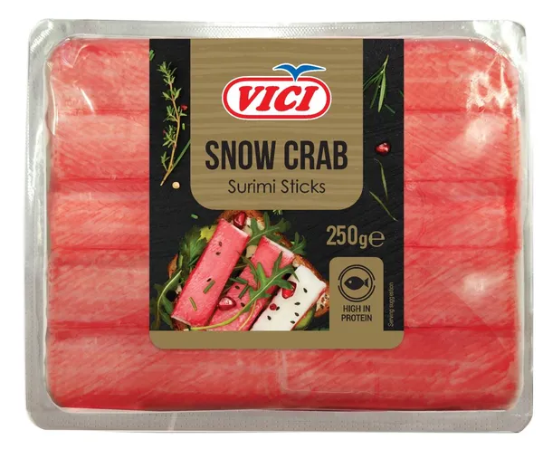 Surimi pulgad VICI, lumekrabi, jahutatud, 250g