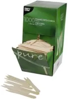 Suupistekahvel 8,5 cm, puidust,  1000tk, Papstar