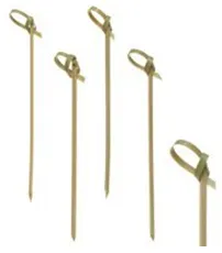 Suupistetikud 10 cm,  Knot, bambusest, 250tk, Papstar