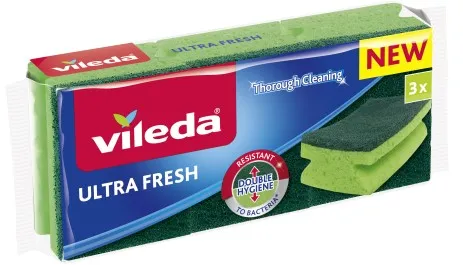 Švamme trauku mazgāšanai VILEDA Ultra Fresh Anti Bacterial, 3gab