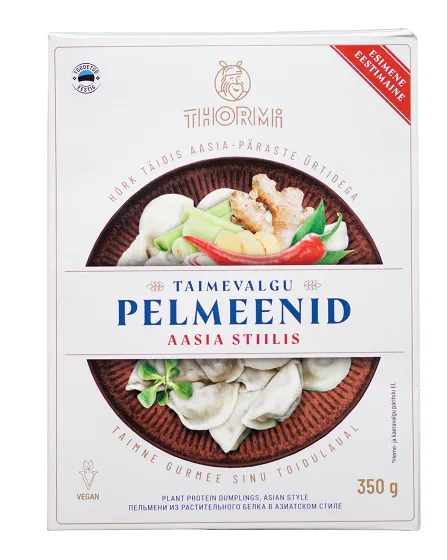 Taimevalgu pelmeenid THORMI Aasia stiilis, küpsetatud, külmutatud, 1kg