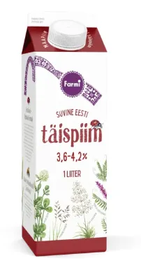 Täispiim FARMI, 3,8%-4,2% pure, 1 l