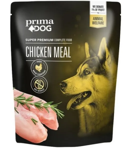 Täissööt täiskasvanud koerale, eine  PrimaDog kana, 260g