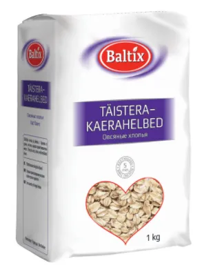 Täistera kaerahelbed BALTIX, 1kg