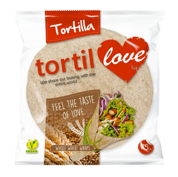 Täistera tortilla TORTILLOVE nisu ja rukis, 25cm x 6tk, 360g
