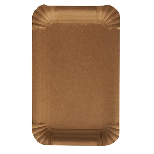 Taldrik 10 cm x 16 cm,  pruun, paber, 250 tk