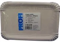 taldrik 13 x 20 cm, paber, valge, 250tk / pakk, Profi