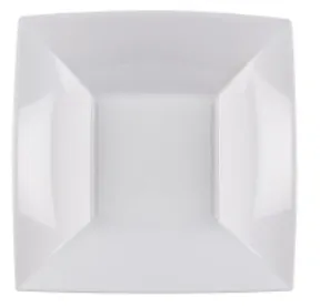 Taldrik 18 x 18 cm,  korduvkasutatav, sügav, valge, PP, 15tk, Gold Plast