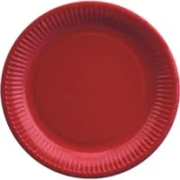 taldrik D 23 cm, paber, punane, 50tk / pakk, Profi Unicolor