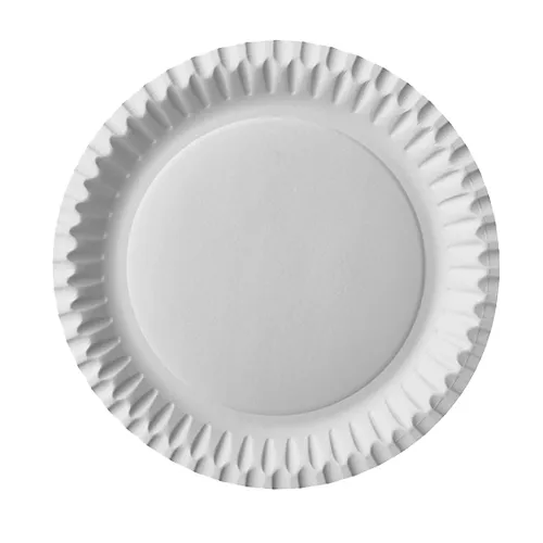 Taldrik, D 23 cm, valge, paber, 100 tk