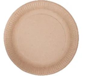 Taldrik D 28 cm, papp, pruun, 40tk