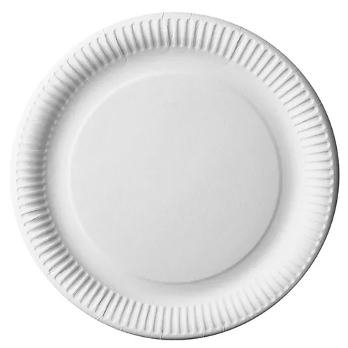 Taldrik D 29 cm,  valge, paber, 50 tk, Papstar