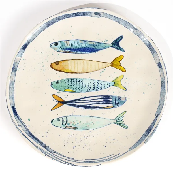 Taldrik LA MEDITERRANEA, Peixe keraamiline, D 26cm, tk.