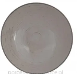 Taldrik NOSTALGIA Popiel, portselan, P 22 cm, K 2,5 cm, tk