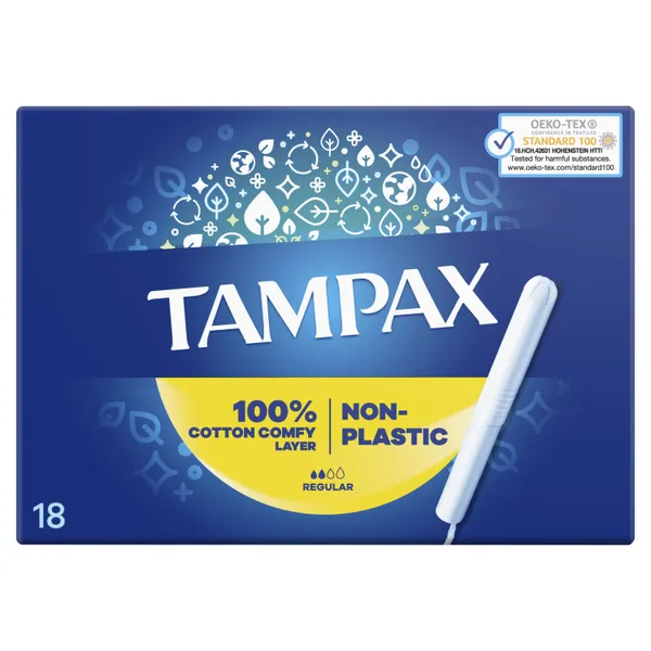Tampoonid Regular, TAMPAX, 18 tk