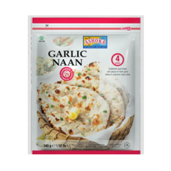 Tandoori Naan ASHOKA, küüslaugu, külmutatud, 340g