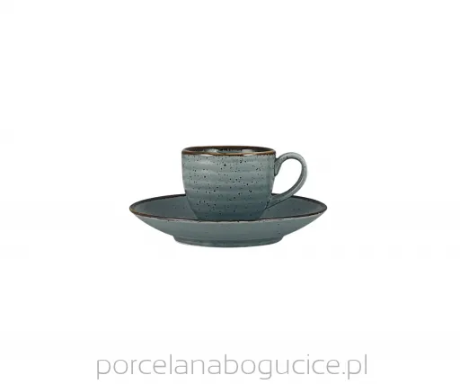 Tass CIRCUS Blue, taldrikuga, portselan, 100 ml, K 6 cm, tk