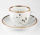 Tass Cottage valge, alustassiga , portselan , 300 ml, D 9 cm, H 8,5 cm, tk