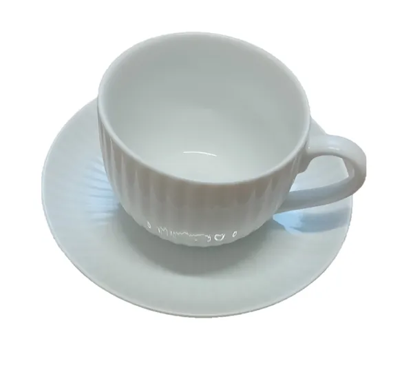Tass DALIA, taldrikuga, portselan, 100/80 ml, tk