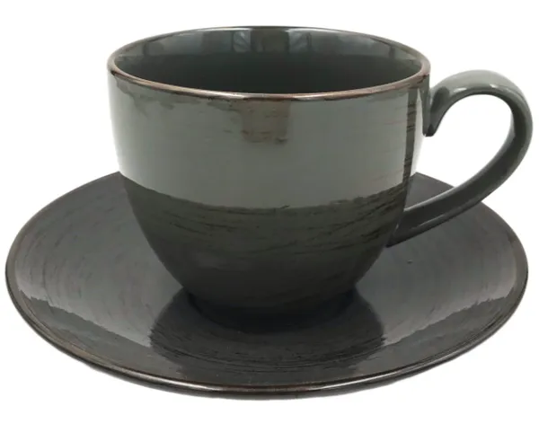 Tass NOSTALGIA Oonüks, taldrikuga, portselan, 300 ml, D 9 cm, K 8,5 cm, tk