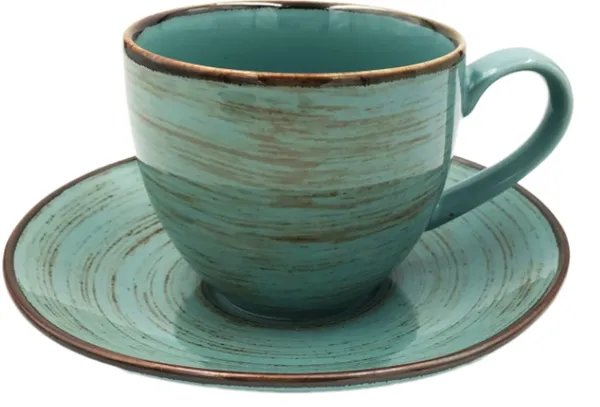 Tass NOSTALGIA Opaal, taldrikuga, portselan, 300 ml, D 9 cm, K 8,5 cm, tk