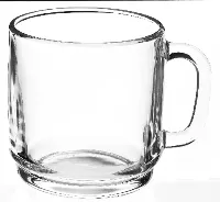Tass VERSAILLES, läbipaistev karastatud klaas, 260 ml, D 7 cm, H 9 cm, 1 tk