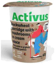 Ā/p griķu biezputra Activus ar sēnēm 60g