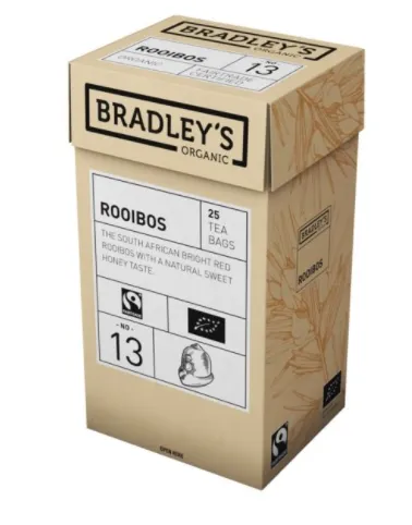 Tee Bradley's Rooibos 25tk FTO, teekott ümbrikus
