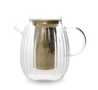 Teekann S|P COLLECTION, Tokio, filtri ja kaanega, borosilikaat, 1 L, H 15 cm, tk