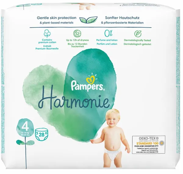 Teipmähkmed PAMPERS Harmonie VP S4, 28tk