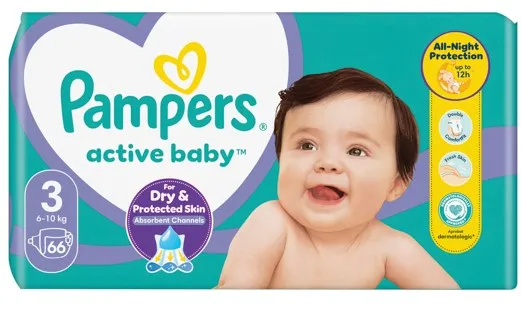Teipmähkmed PAMPERS MP S3, 66tk