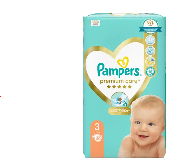 Teipmähkmed PAMPERS PC VP S3, 60tk
