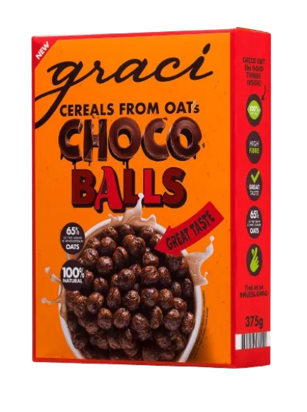 Teraviljapallid kakaoga GRACI, 375 g