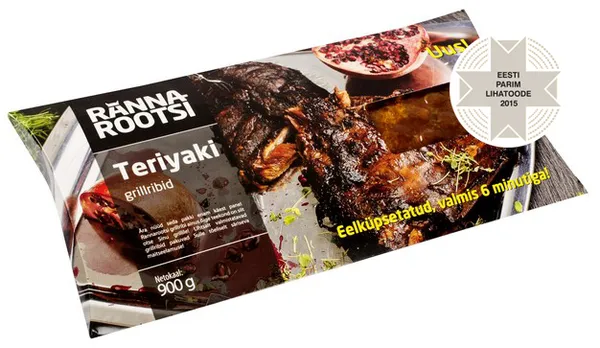 Grillribid Teriyaki, eelküpsetatud Rannarootsi 900g