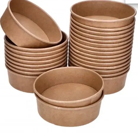 Toidukarp 500 ml, D 14,5 cm, 50tk, paberist,  salatile, KRAFT (sobiv kaas V951929)