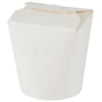 Toidukarp 950 ml, D 95 x 118 mm, kartong, valge, 50 tk, ZIP TRADING, CHINA BOX