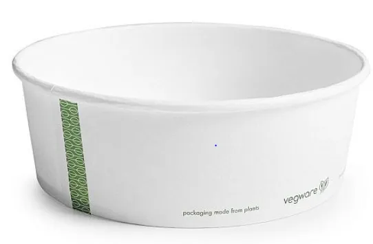 Toidukarp 960 ml, D 185 mm, 50tk, paberist, PLA, VEGWARE, ECO, (sobiv kaas C053946)