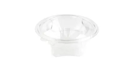 Toidukarp kaanega,  750 ml, D 17,6 cm,  H 7,3 cm, 50tk, PET