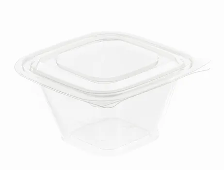 Toidukarp kaanega HL-500 ml, 55tk, r-pet