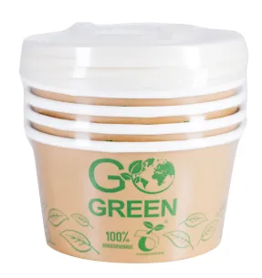 Toidukarp koos kaanega 350 ml,  Go Green,  5tk
