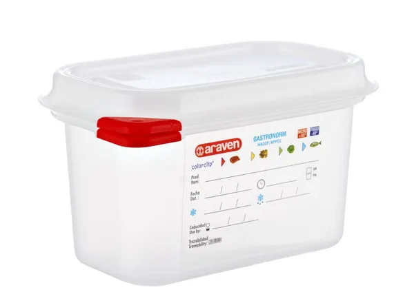 Toidukonteiner 1 L, GN 1/9,  H 100 mm, Airtight, Araven