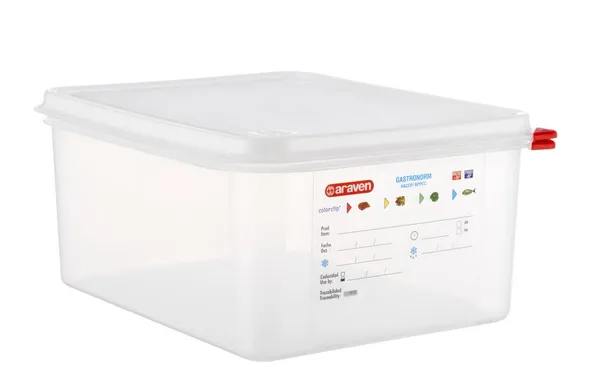 Toidukonteiner 12,5 L, GN 1/2, H 200 mm,  Airtight, Araven