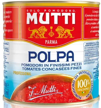 Tomatid MUTTI, hakitud, 2,5kg
