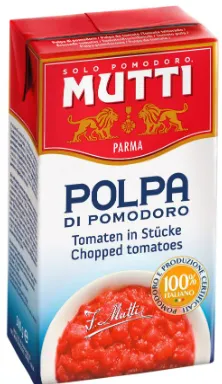 Tomāti, smalki sagriezti MUTTI, 500g